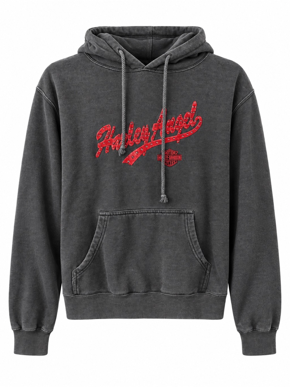 Harley-Davidson Harley Angel Embellished Hoodie Size L Made in USA